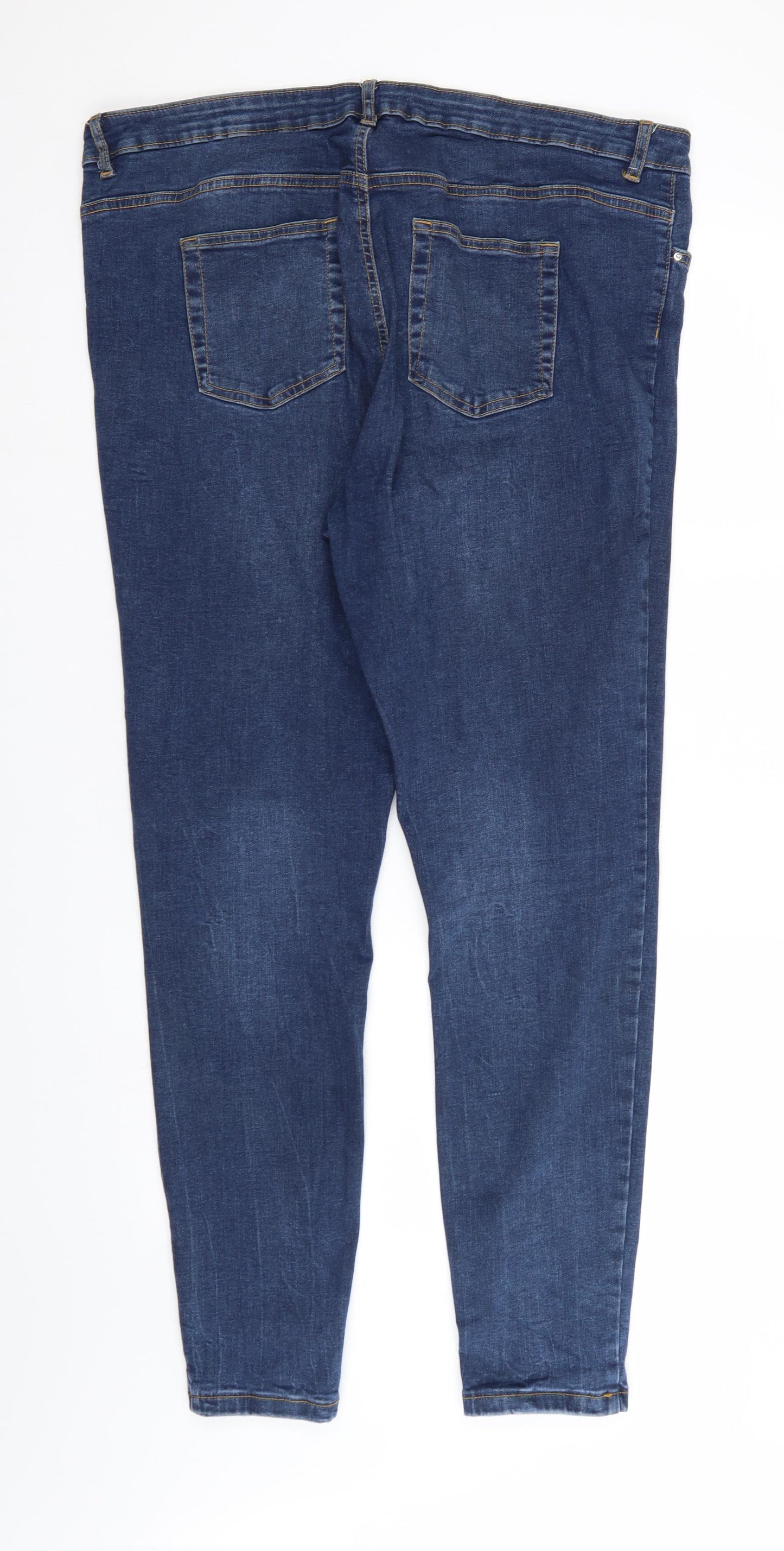 Denim & Co. Womens Blue  Denim Tapered Jeans Size 20 L30 in