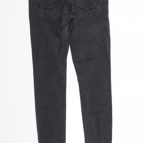 Top Shop Mens Black  Denim Tapered Jeans Size 28 L32 in