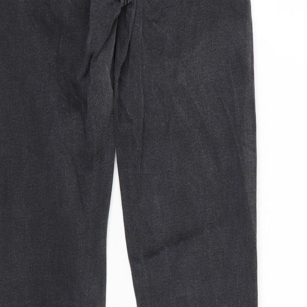 Top Shop Mens Black  Denim Tapered Jeans Size 28 L32 in