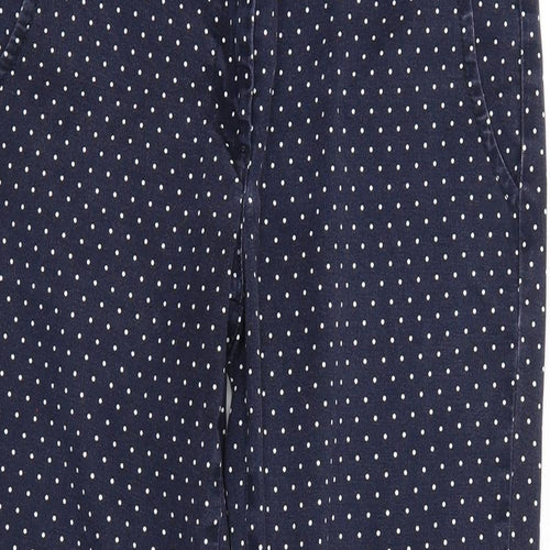 Monsoon Womens Blue Polka Dot Denim Straight Jeans Size 10 L25 in