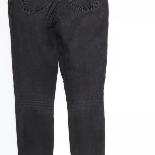 Denim & Co. Womens Black  Denim Tapered Jeans Size 10 L28 in - Elastic Waist