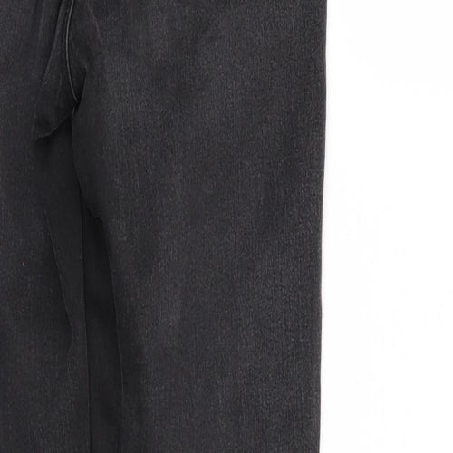 Denim & Co. Womens Black  Denim Tapered Jeans Size 10 L28 in - Elastic Waist
