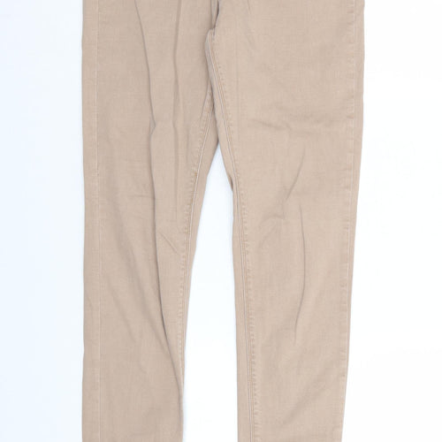 Vice Womens Brown  Denim Tapered Jeans Size 10 L30 in - Elastic Waist