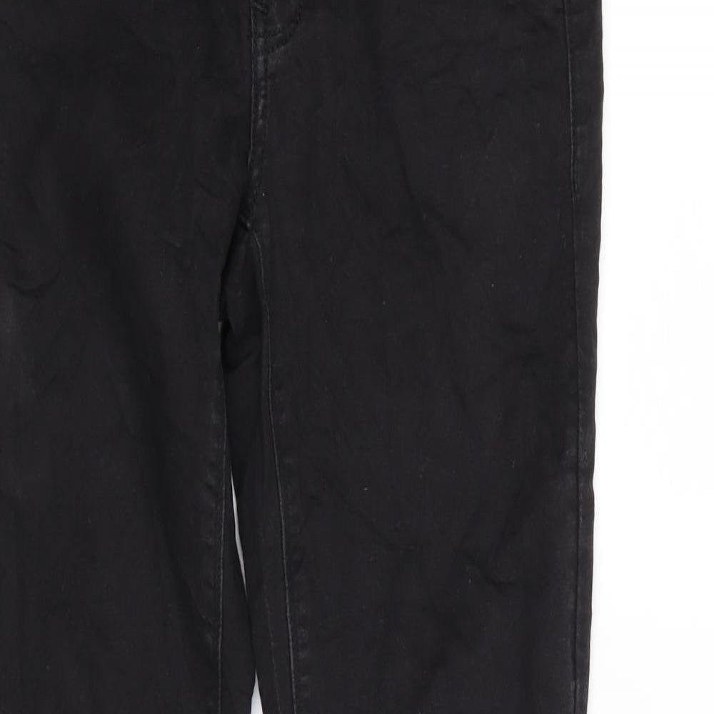 Divided Womens Black  Denim Straight Jeans Size 10 L29 in