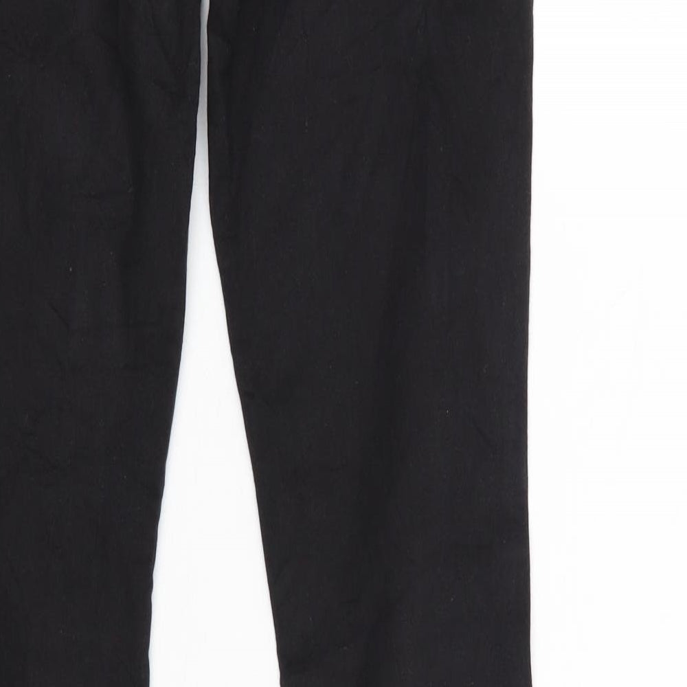 Divided Womens Black  Denim Straight Jeans Size 10 L29 in