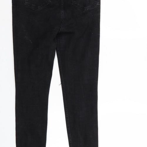Denim & Co. Womens Black  Denim Tapered Jeans Size 14 L28 in