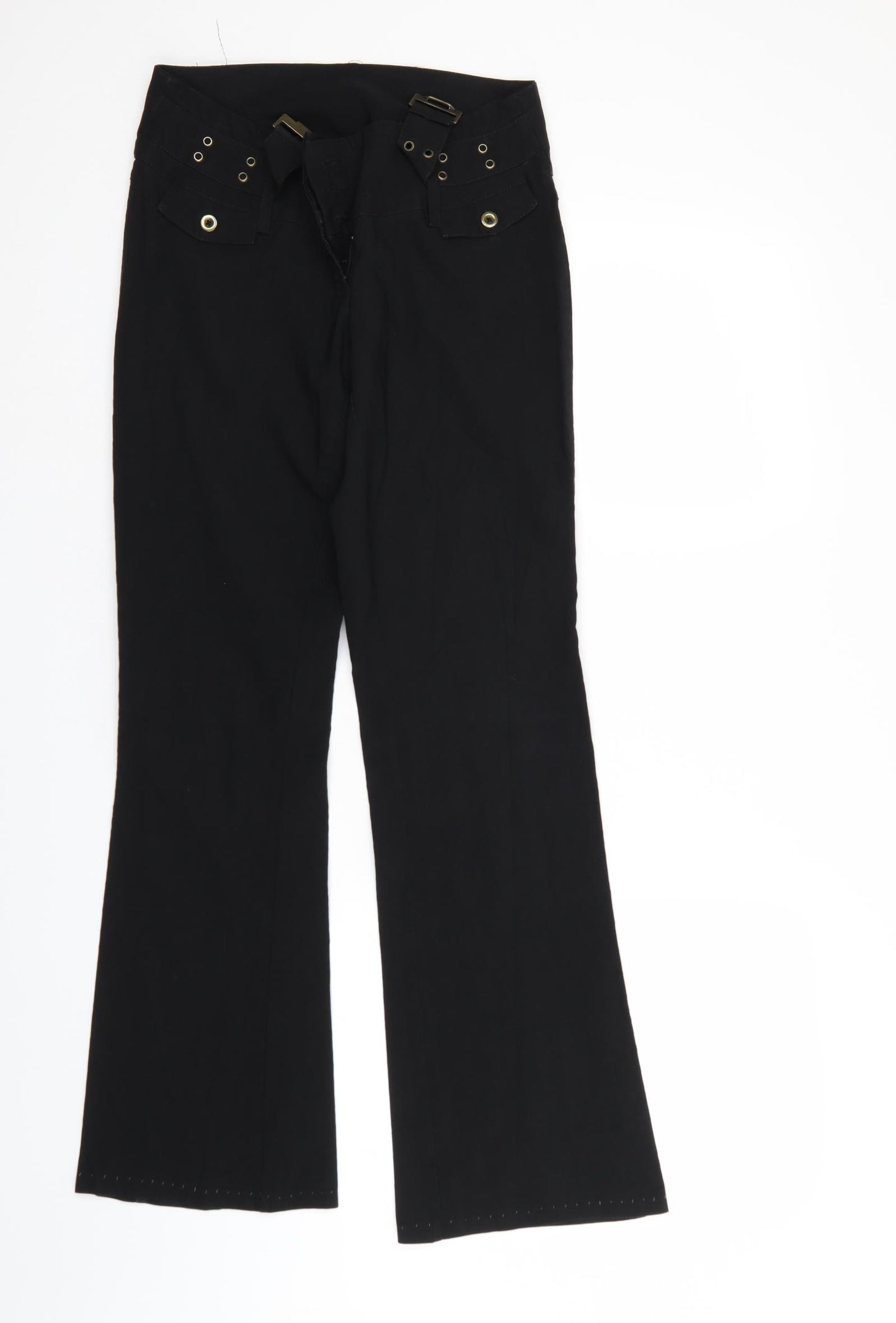 OKAY Womens Black   Trousers  Size 10 L29 in