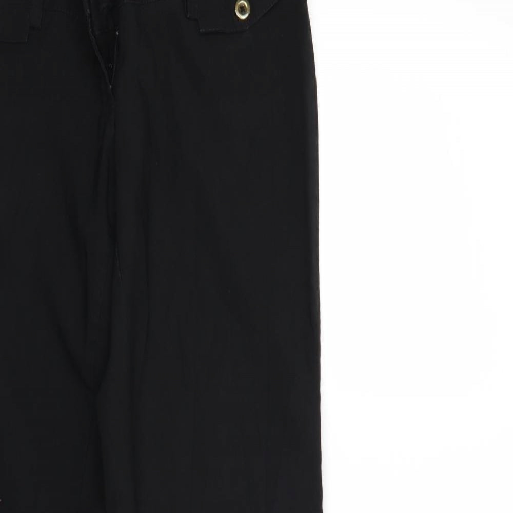OKAY Womens Black   Trousers  Size 10 L29 in