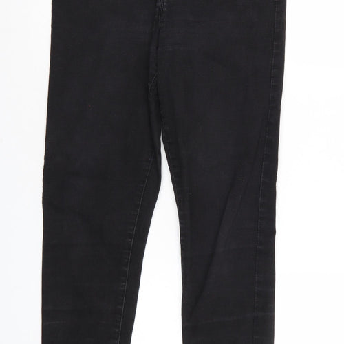 Denim & Co. Womens Black  Denim Tapered Jeans Size 14 L27 in