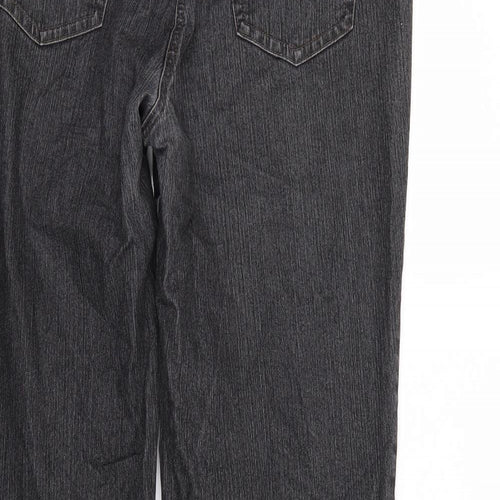 Gerry Weber Womens Black  Denim Straight Jeans Size 34 in L29 in