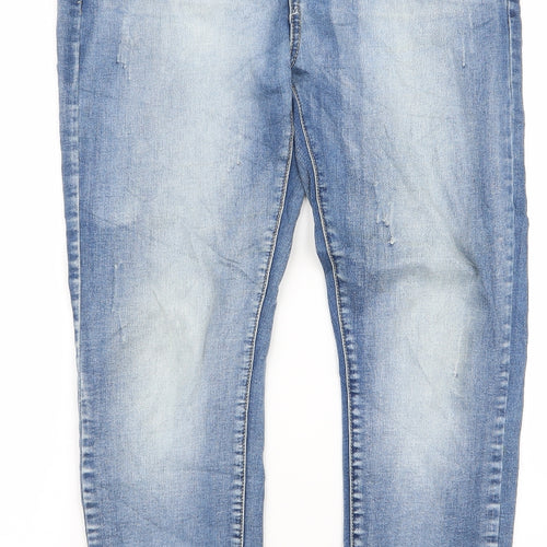 Dodo Mens Blue  Rayon Bootcut Jeans Size XL L23 in