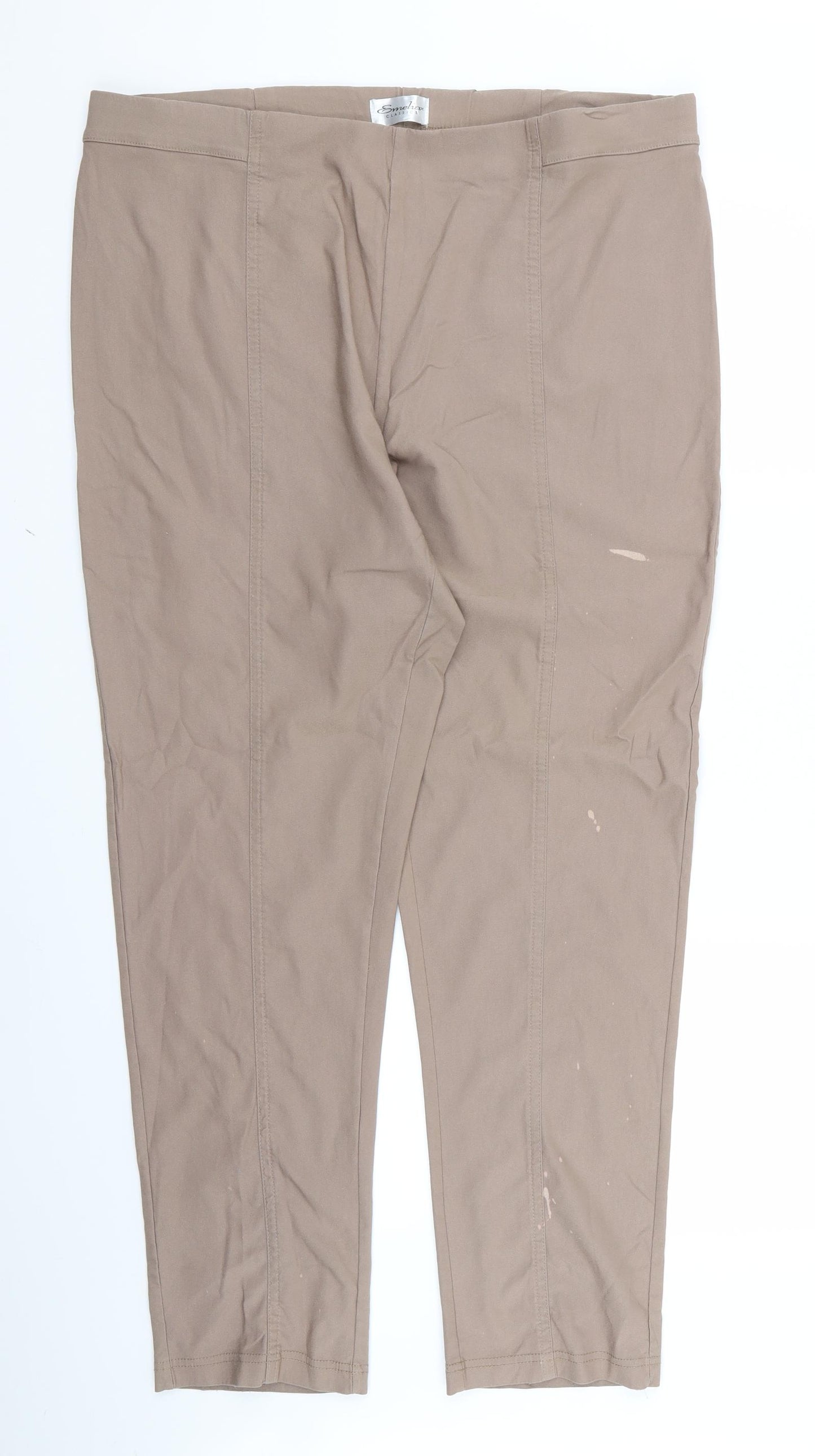 Preworn Womens Beige   Trousers  Size 20 L21 in