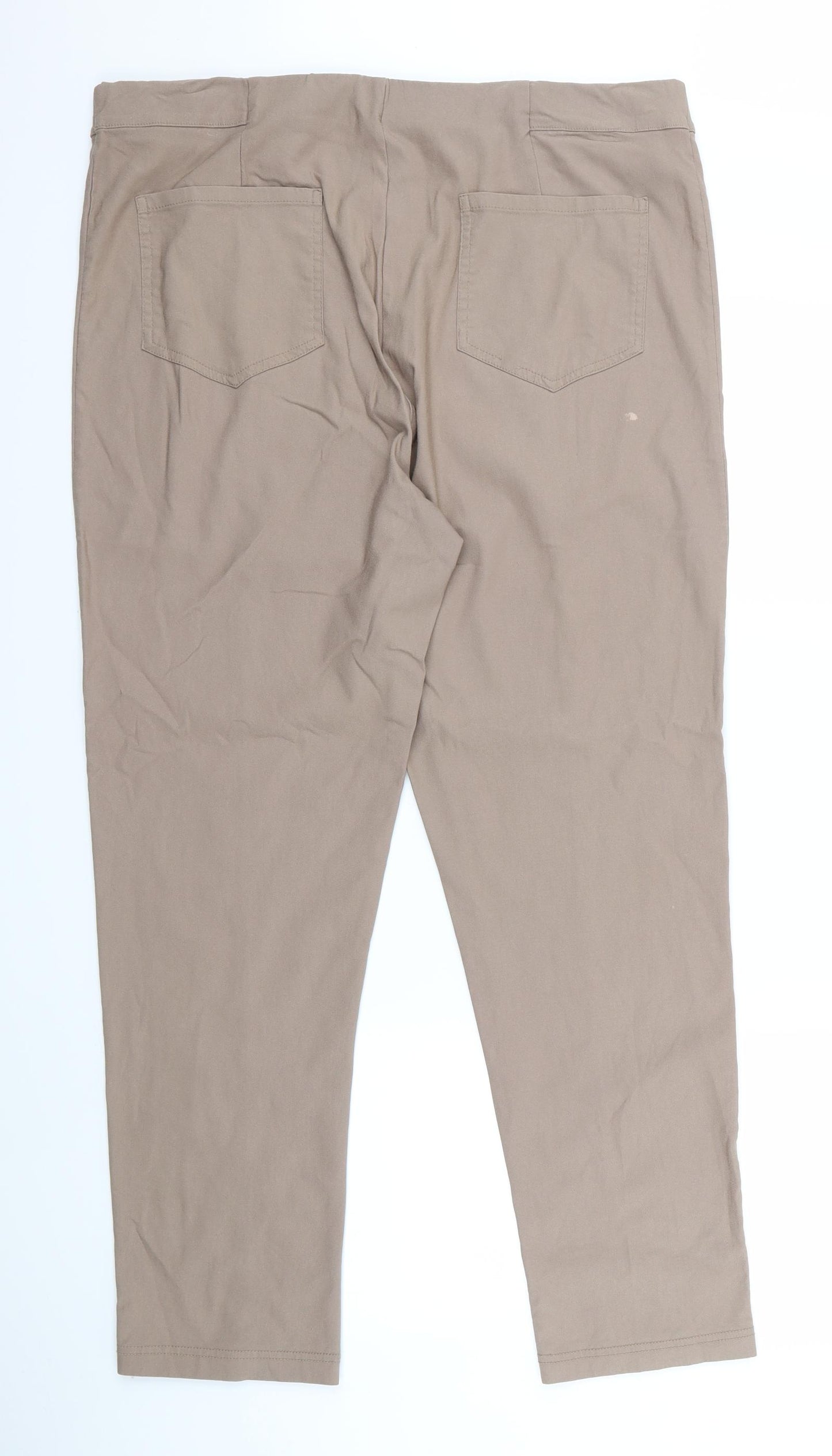 Preworn Womens Beige   Trousers  Size 20 L21 in