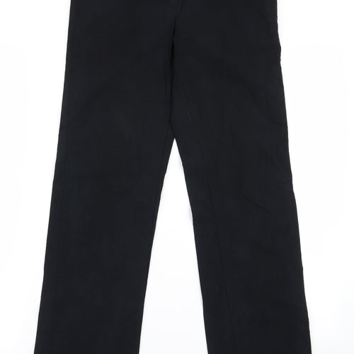 George Girls Black   Cropped Trousers Size 13 Years