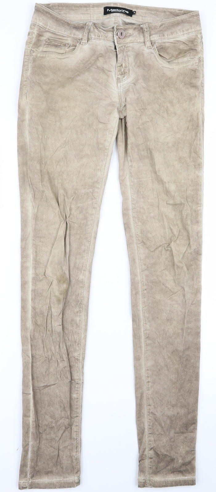 madonaa Womens Beige   Skinny Jeans Size S L30 in