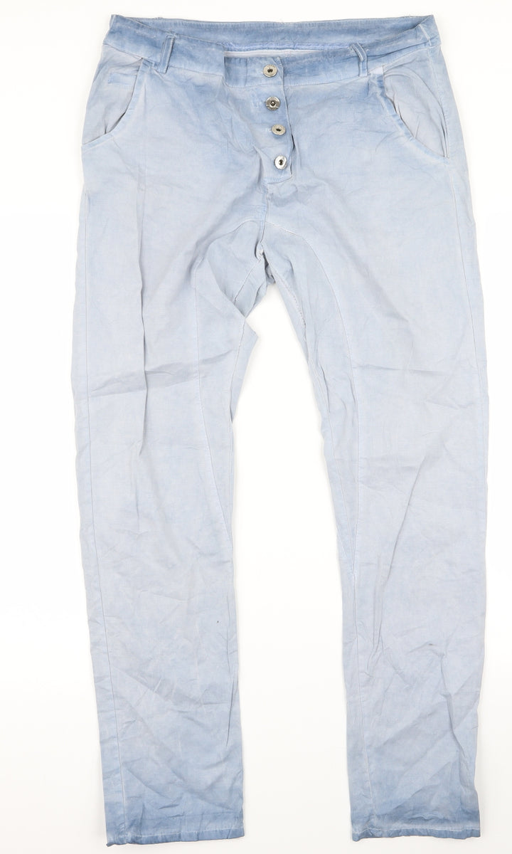 Preworn Womens Blue Skinny Jeans Size 34 L28 in