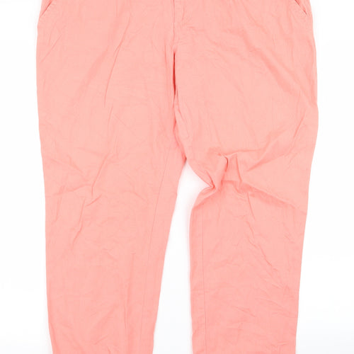 F&F Womens Pink   Snow Pants Trousers Size 14 L24 in