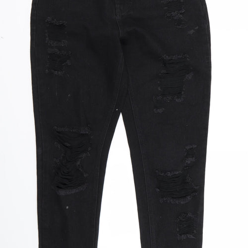 misguided Womens Black   Skinny Jeans Size 8 L26 in