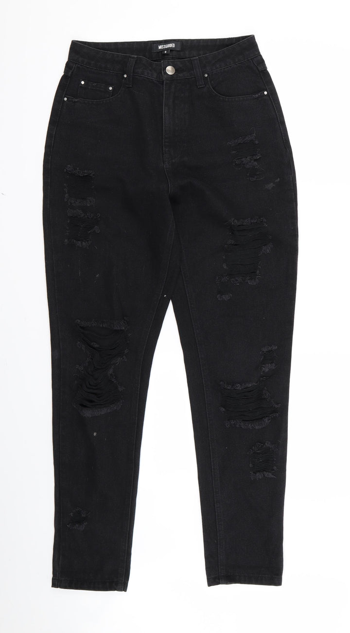 misguided Womens Black   Skinny Jeans Size 8 L26 in