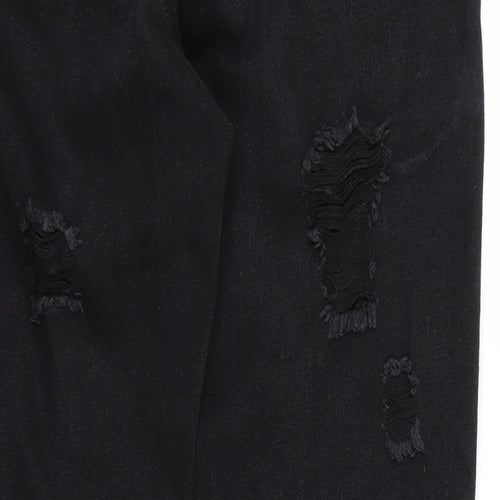 misguided Womens Black   Skinny Jeans Size 8 L26 in