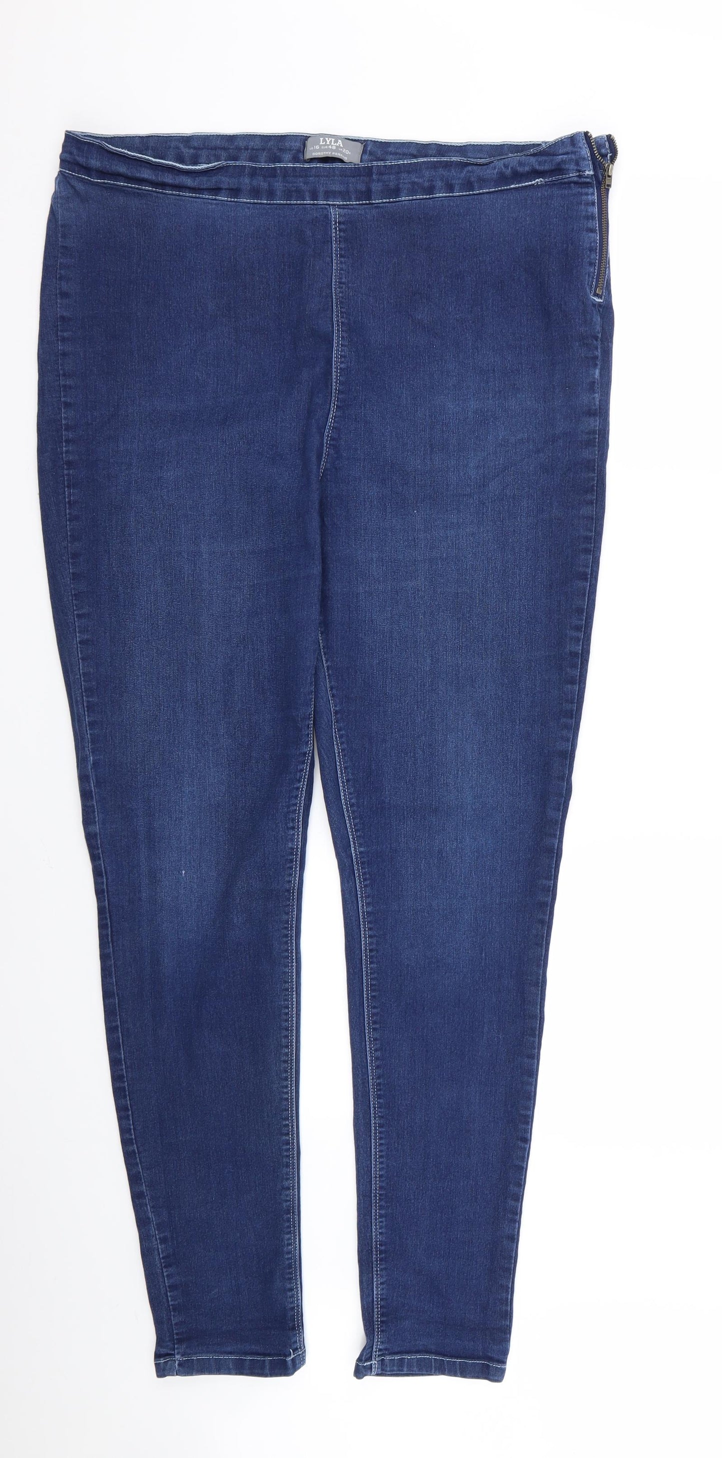 lyla Womens Blue   Jegging Jeans Size 20 L28 in
