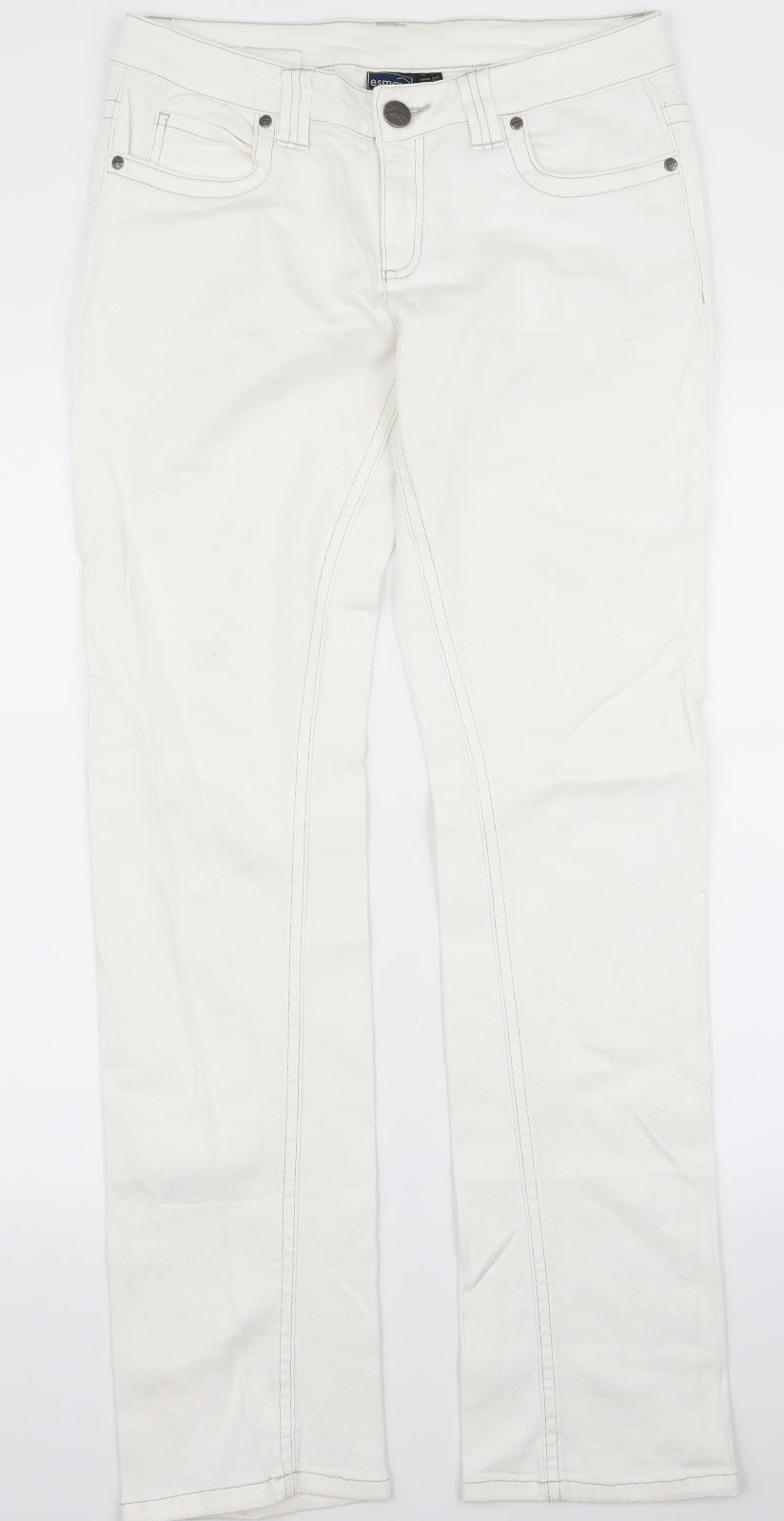ESMARA Womens White   Jegging Trousers Size 8 L30 in