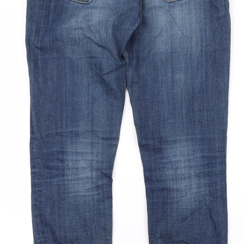 unisono Womens Blue   Mom Jeans Size M L28 in