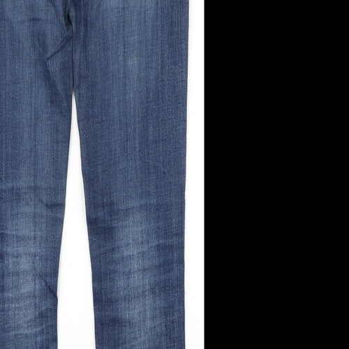 unisono Womens Blue   Mom Jeans Size M L28 in