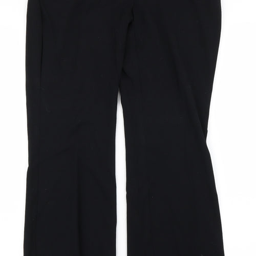 m&s Womens Black   Trousers  Size 10 L25 in