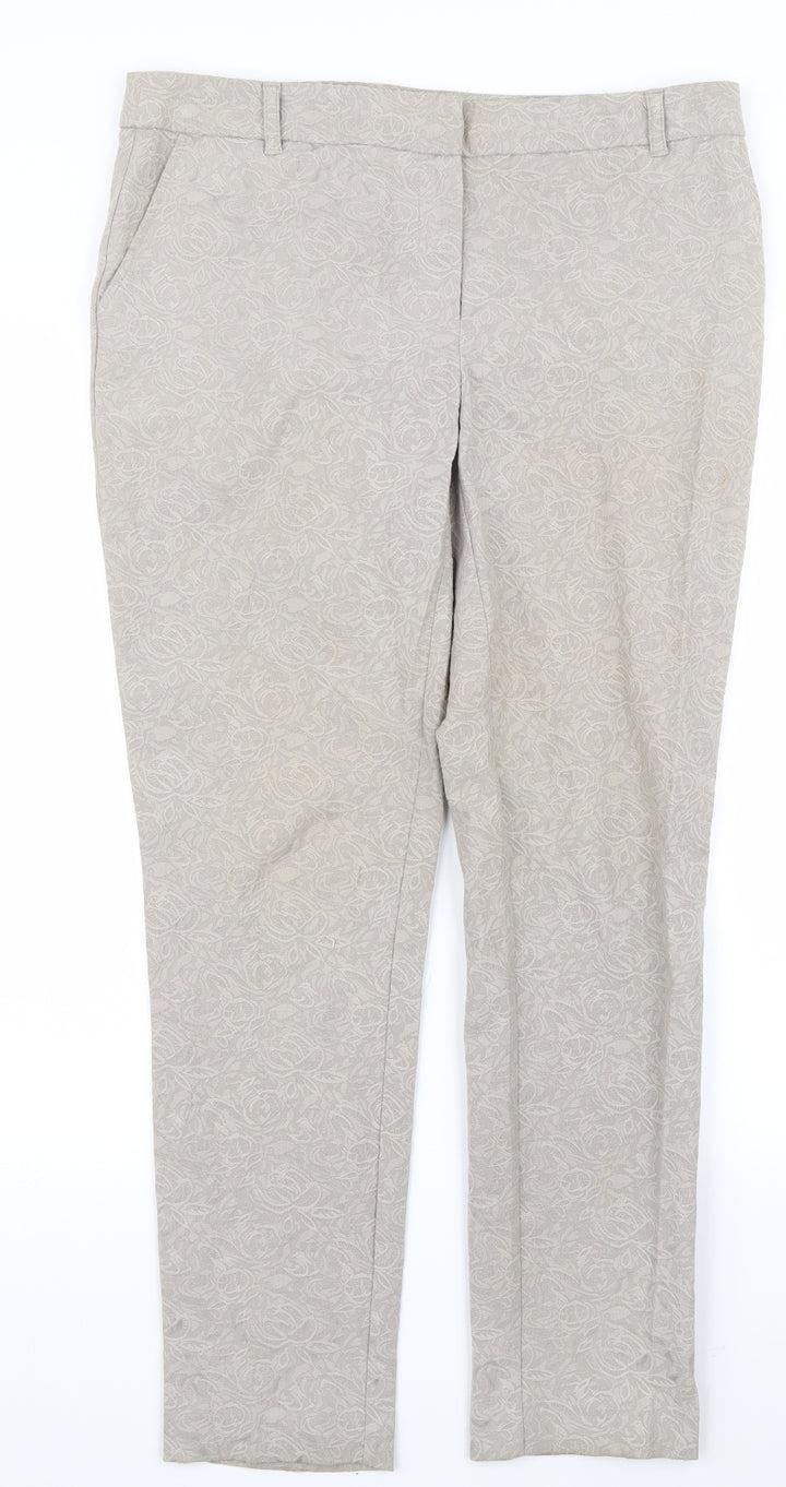 NEXT Womens Beige   Trousers  Size 10 L26 in