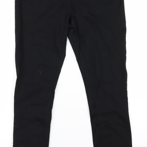 Preworn Womens Black   Trousers  Size 12 L26 in