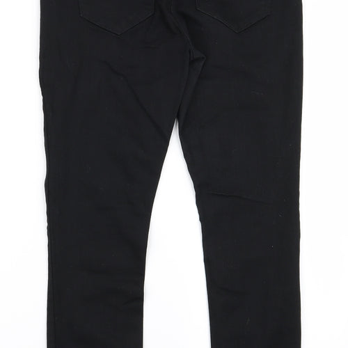 Preworn Womens Black   Trousers  Size 12 L26 in