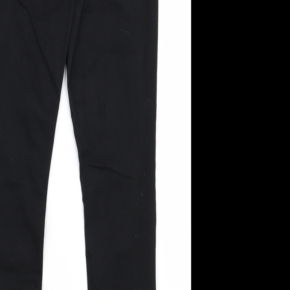 Preworn Womens Black   Trousers  Size 12 L26 in