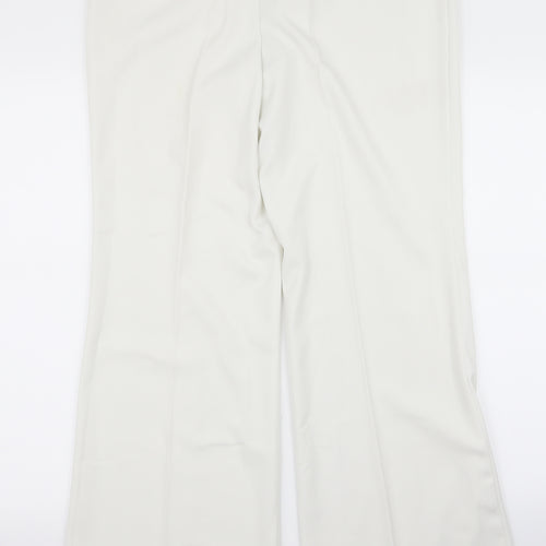 elam Womens White   Trousers  Size 14 L30 in