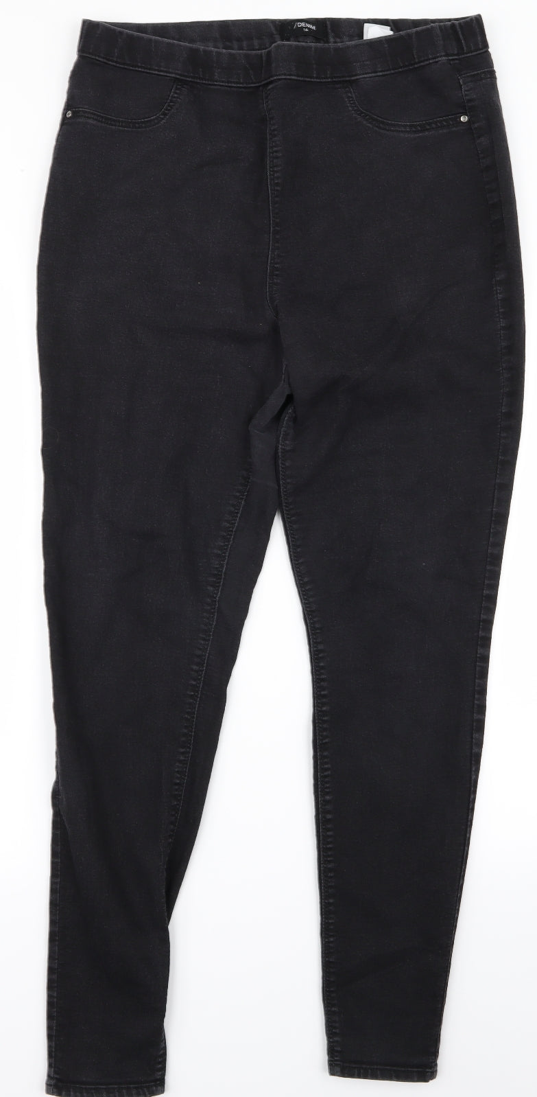 Primark Womens Grey   Skinny Jeans Size 14 L28 in