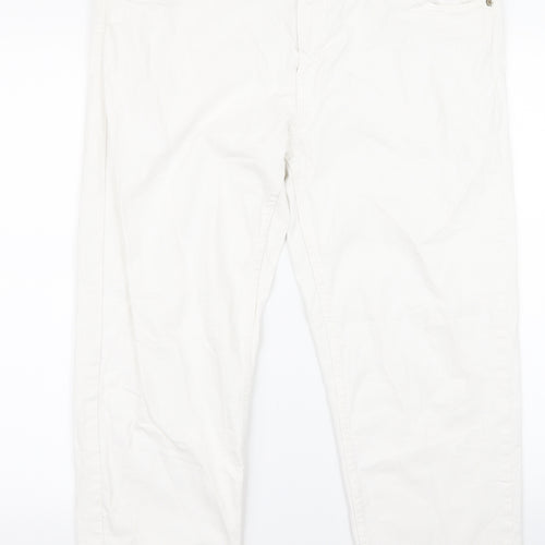 up 2 fashion Womens White   Bootcut Jeans Size 34 L25 in