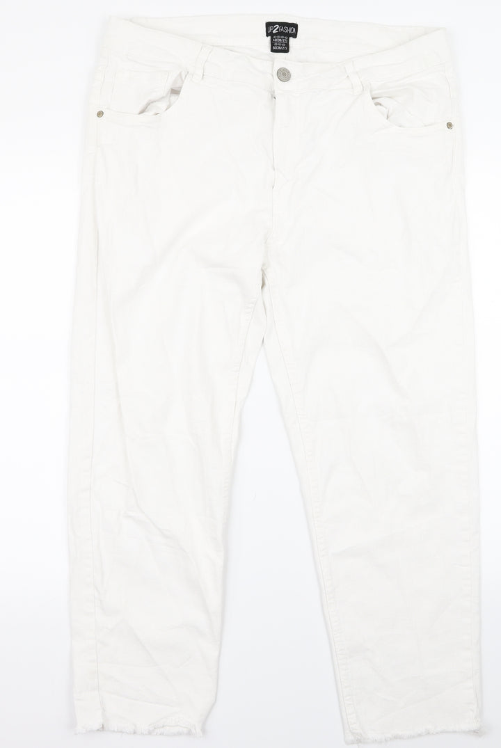 up 2 fashion Womens White   Bootcut Jeans Size 34 L25 in