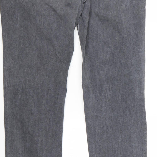 preunna Womens Grey  Rayon Skinny Jeans Size 14 L32 in - v
