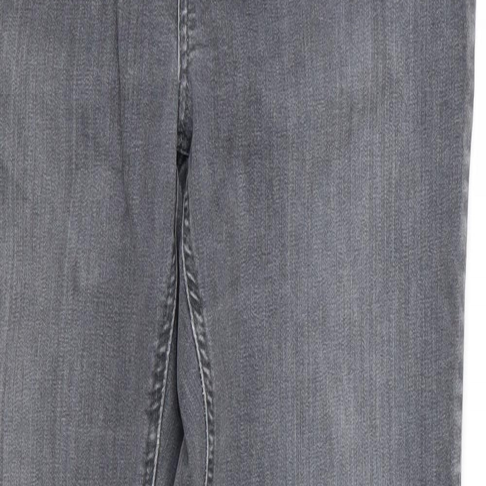 preunna Womens Grey  Rayon Skinny Jeans Size 14 L32 in - v