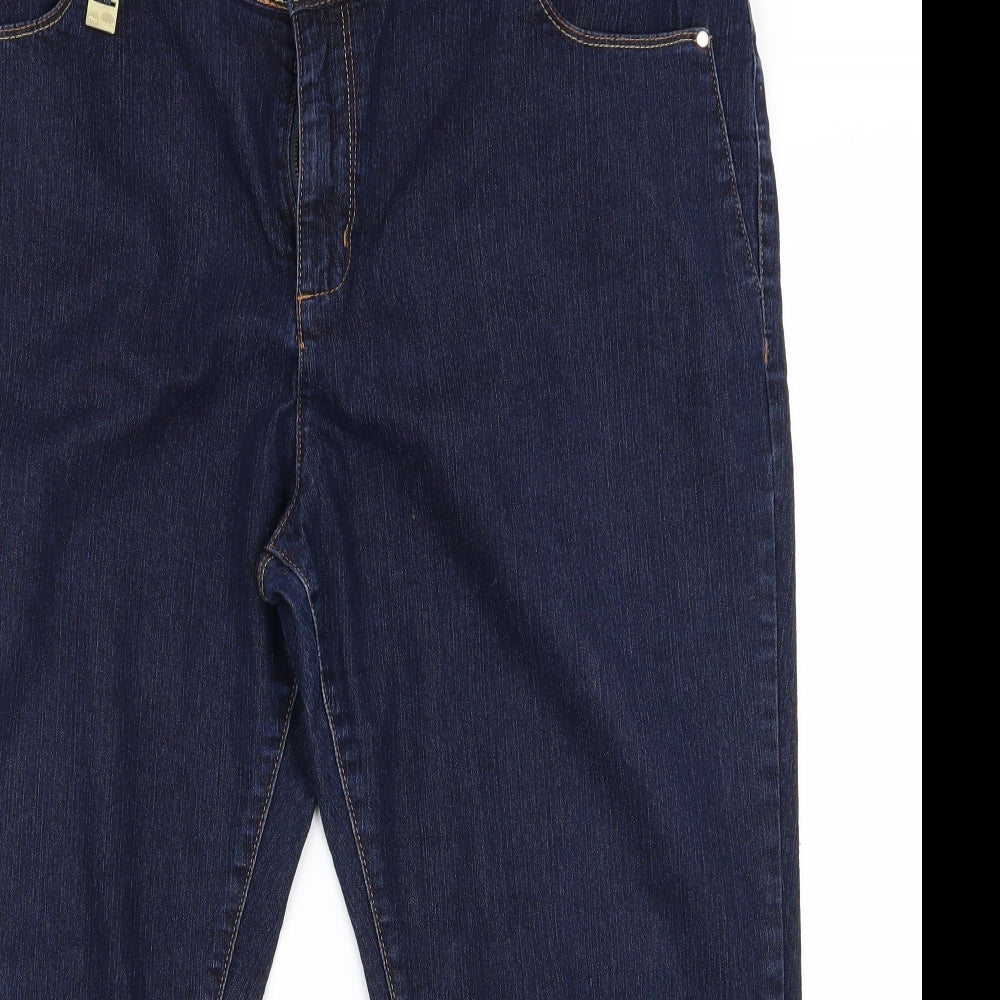 peruna Womens Blue   Wide-Leg Jeans Size 20 L20 in - v