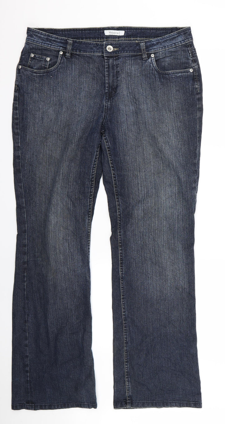 Yessica Womens Beige Bootcut Jeans Size 40 L29 in