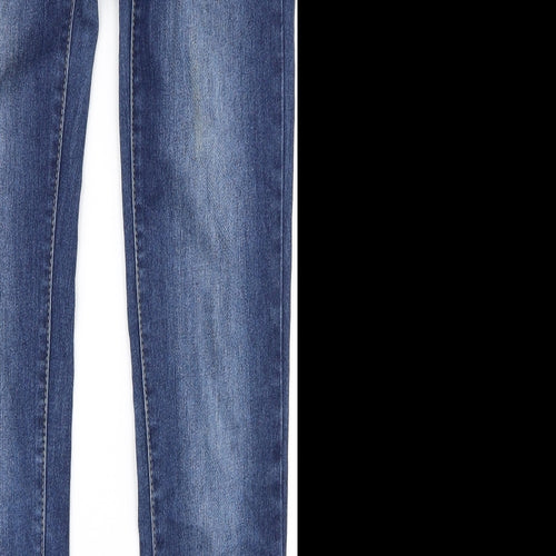 Preworn Womens Blue   Skinny Jeans Size 38 L30 in