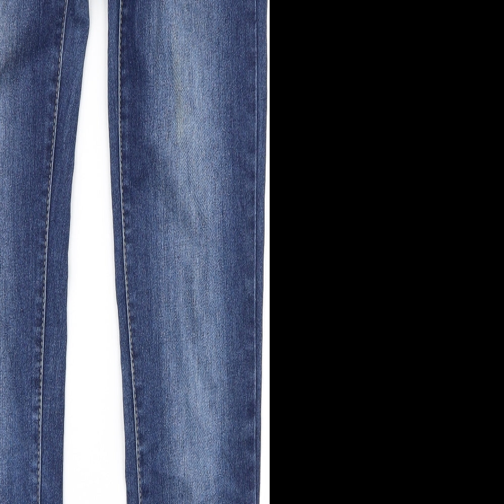 Preworn Womens Blue   Skinny Jeans Size 38 L30 in