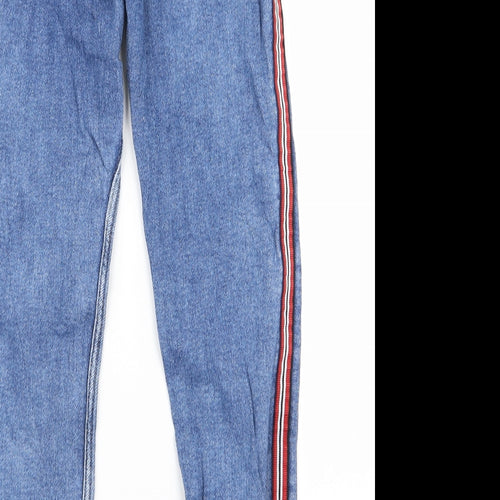 crop Womens Blue   Skinny Jeans Size 36 L24 in - v