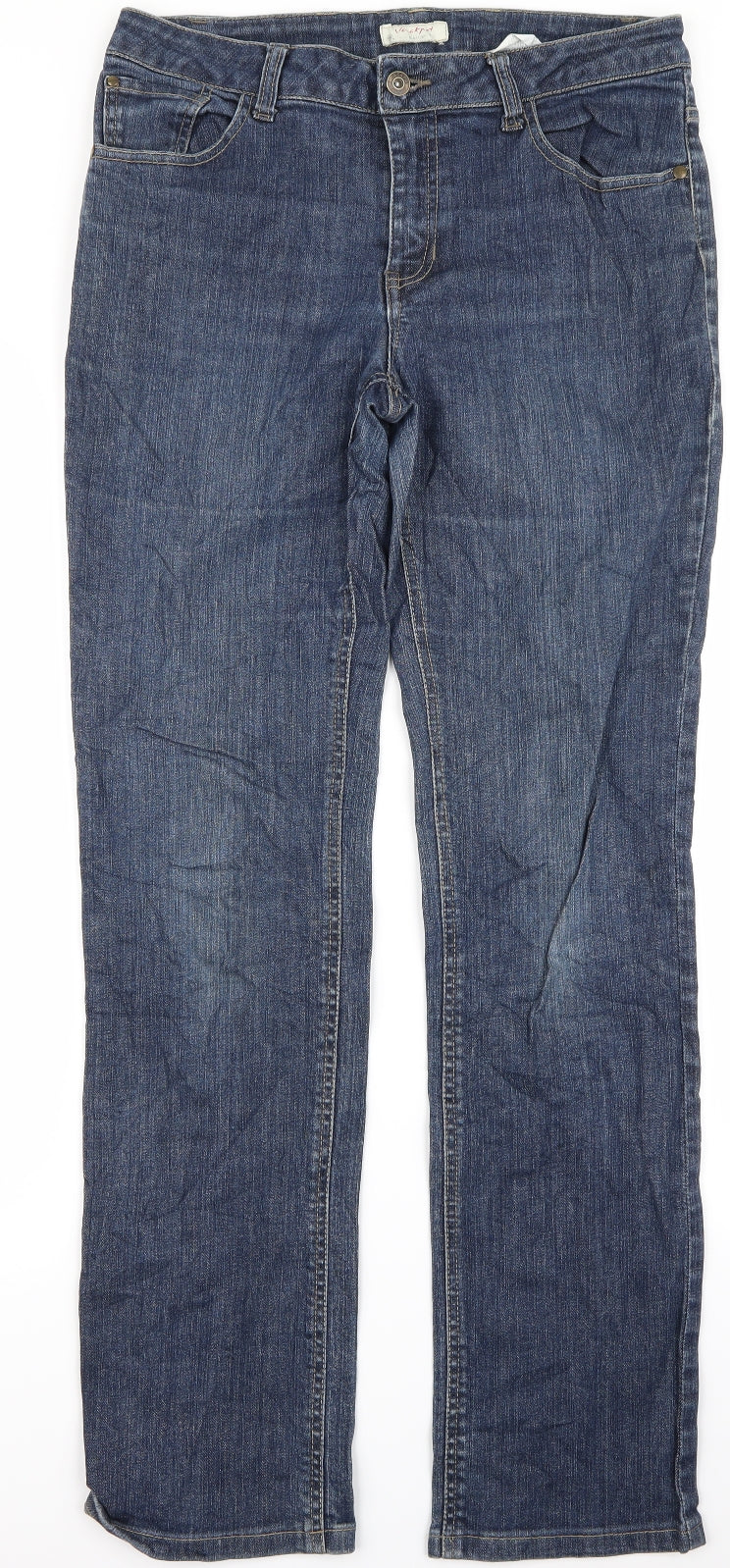 Preworn Womens Blue   Bootcut Jeans Size 32 L28 in - m