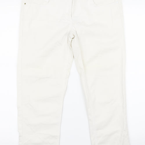 H&M Womens White   Bootcut Jeans Size 30 L20 in - v