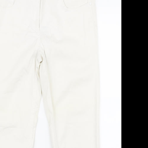 H&M Womens White   Bootcut Jeans Size 30 L20 in - v