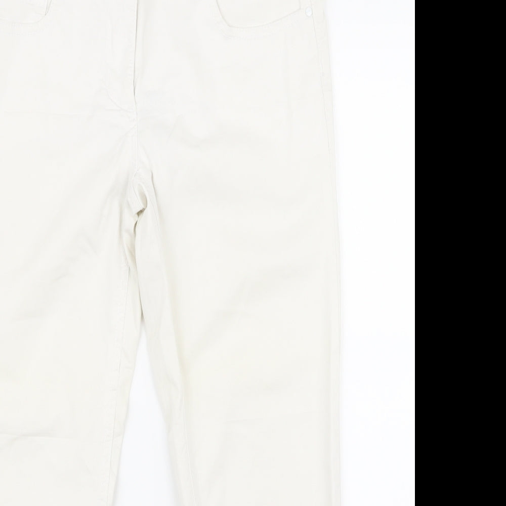 H&M Womens White   Bootcut Jeans Size 30 L20 in - v