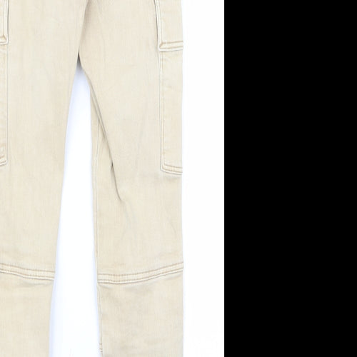 Preworn Womens Beige   Snow Pants Trousers Size 6 L26 in