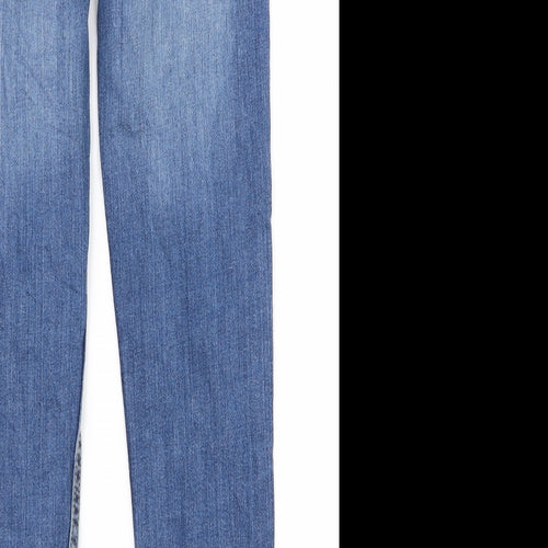 Club Womens Blue  Rayon Skinny Jeans Size 28 L26 in